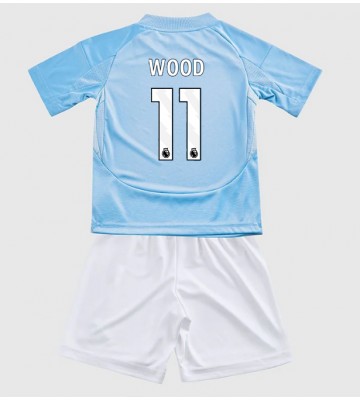 Nottingham Forest Chris Wood #11 Tercera Equipación Niños 2024-25 Manga Corta (+ Pantalones cortos)